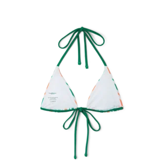 Çizgili İpli Bikini Üstü