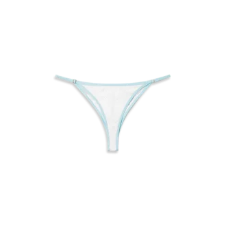 Jakarlı Monogram Bikini Altları
