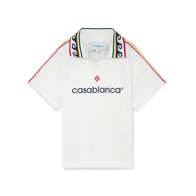 Jakarlı Monogram Futbol Gömleği Jakarlı Monogram Futbol Gömleği