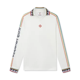 Jakarlı Monogram Futbol Uzun Kollu Gömlek