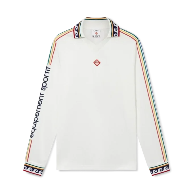 Jakarlı Monogram Futbol Uzun Kollu Gömlek Jakarlı Monogram Futbol Uzun Kollu Gömlek
