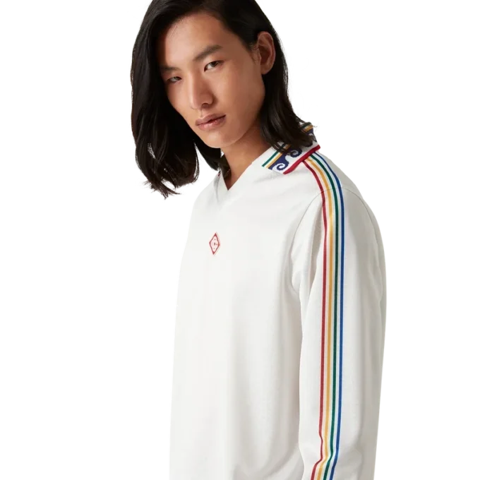 Jakarlı Monogram Futbol Uzun Kollu Gömlek Jakarlı Monogram Futbol Uzun Kollu Gömlek