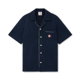 Jakarlı Monogram Gömlek