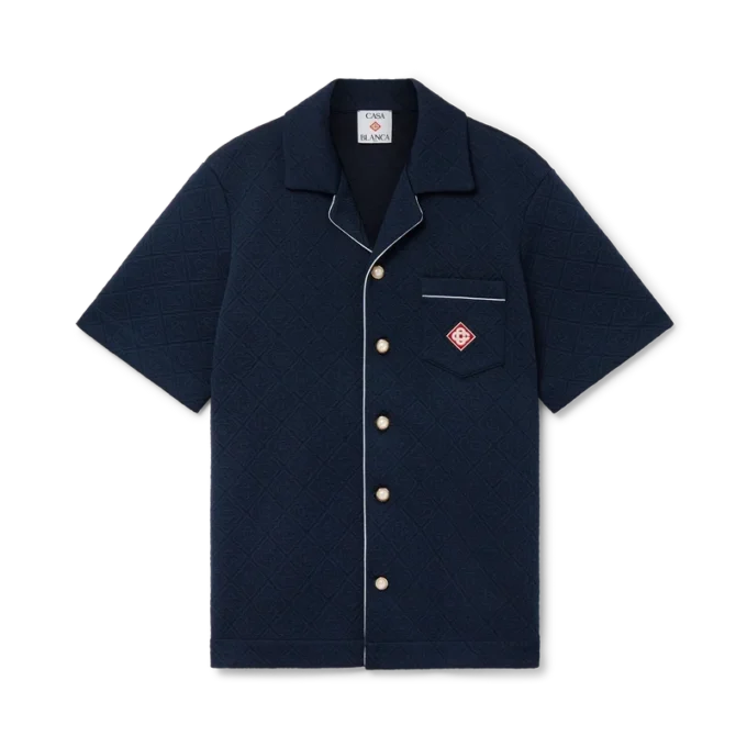 Jakarlı Monogram Gömlek Jakarlı Monogram Gömlek