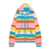 Kabarık Çizgili Oversize Kapüşonlu Sweatshirt Kabarık Çizgili Oversize Kapüşonlu Sweatshirt