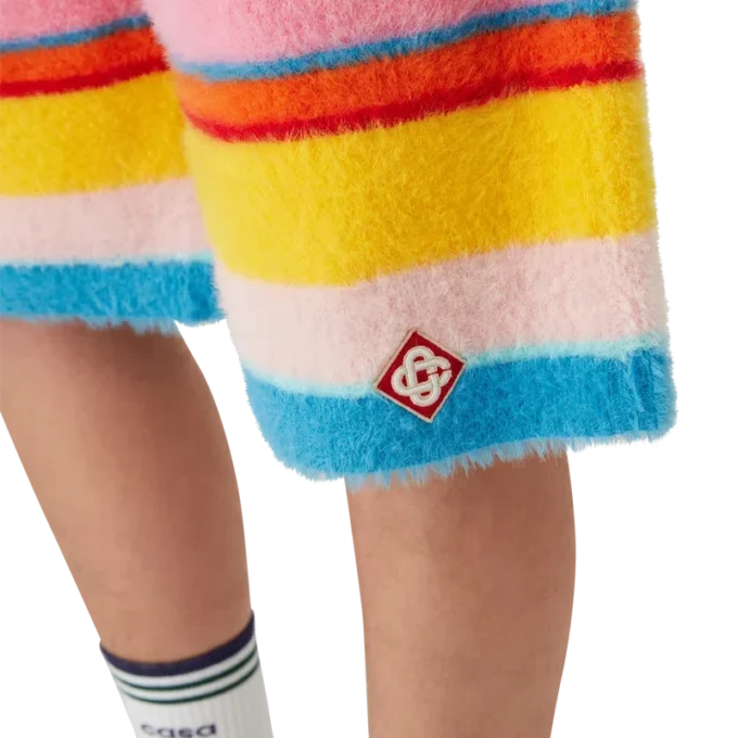 Kabarık Çizgili Oversized Şortlar Kabarık Çizgili Oversized Şortlar