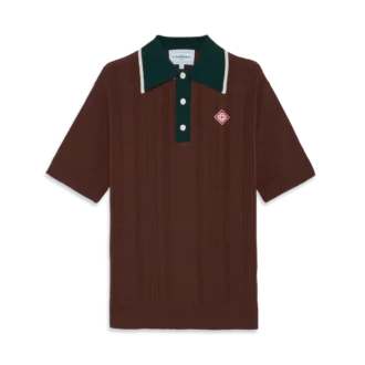 Kablo Örgü Oversized Polo Yaka Tişört