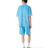 Kadife Kısa Kollu Çizgili Şort Gömlek Kadife Kısa Kollu Çizgili Şort Gömlek