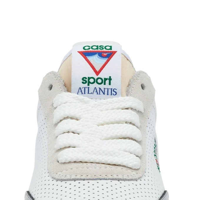 Erkek Atlantis Beyaz ve Krom Spor Ayakkabı