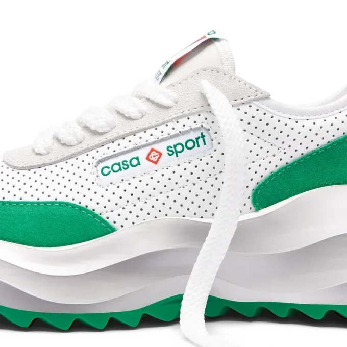 Kadın Atlantis Beyaz ve Tenis Yeşili Spor Ayakkabı