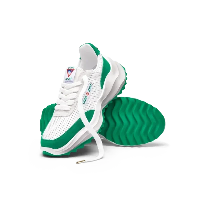 Kadın Atlantis Beyaz ve Tenis Yeşili Spor Ayakkabı