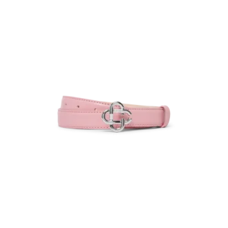 Kadın Pembe Gümüş Cc Logo Tokalı Kemer