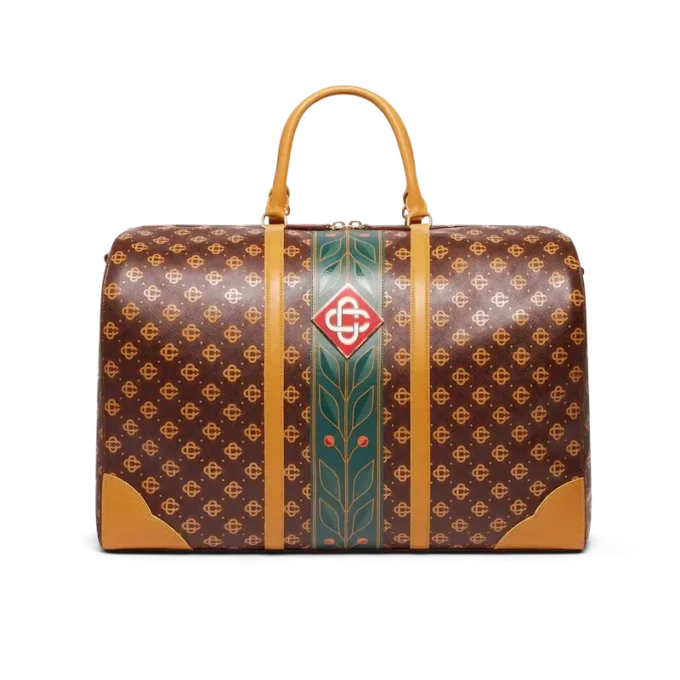 Kahverengi Monogram Hafta Sonu Çantası