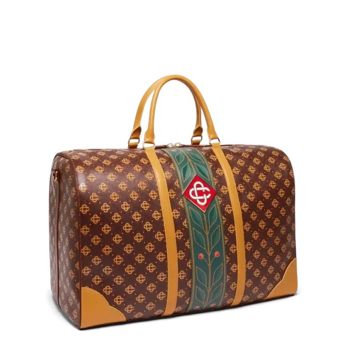 Kahverengi Monogram Hafta Sonu Çantası