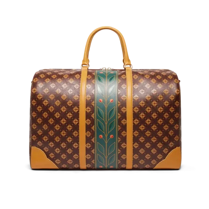 Kahverengi Monogram Hafta Sonu Çantası