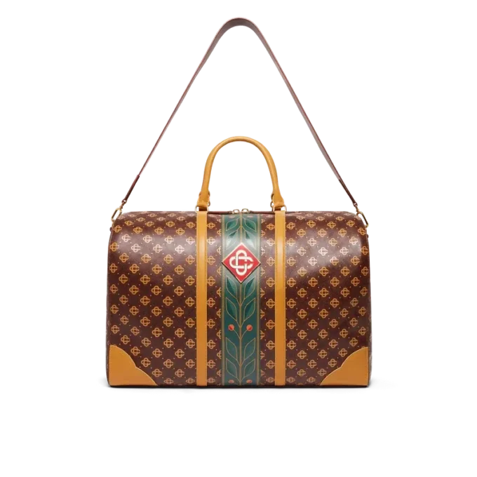 Kahverengi Monogram Hafta Sonu Çantası