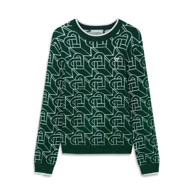 Kalp Monogramlı Kazak Kalp Monogramlı Kazak