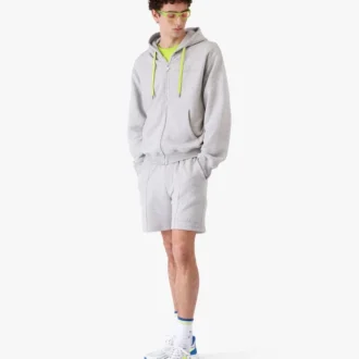 Kaşmir Karışımlı Fermuarlı Kapüşonlu Sweatshirt