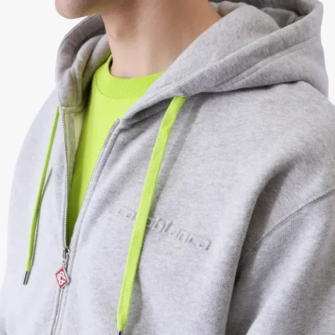 Kaşmir Karışımlı Fermuarlı Kapüşonlu Sweatshirt Kaşmir Karışımlı Fermuarlı Kapüşonlu Sweatshirt