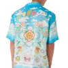 Kawaii Motifli Kısa Kollu İpek Twill Şort Gömlek Kawaii Motifli Kısa Kollu İpek Twill Şort Gömlek