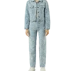 Klasik Monogram Ağartılmış Denim Pantolon