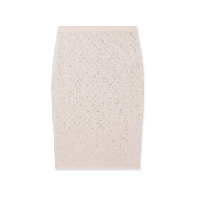 Kristal Monogram Örgü Etek Kristal Monogram Örgü Etek