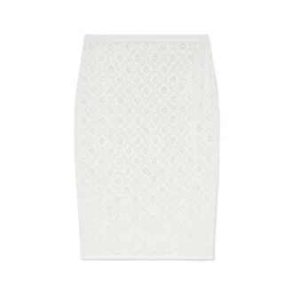 Kristal Monogram Örgü Etek