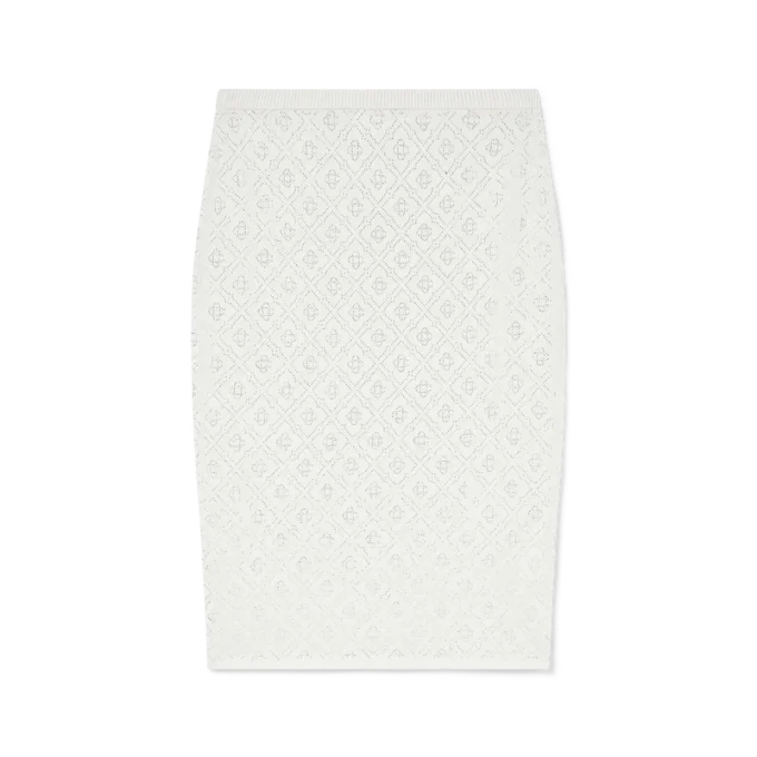 Kristal Monogram Örgü Etek Kristal Monogram Örgü Etek