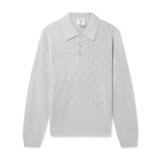 Kristal Monogram Örgü Polo Gömlek Kristal Monogram Örgü Polo Gömlek