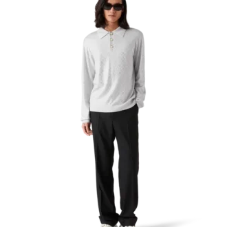 Kristal Monogram Örgü Polo Gömlek Kristal Monogram Örgü Polo Gömlek