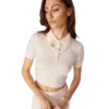Kristal Monogram Örgü Polo Gömlek Kristal Monogram Örgü Polo Gömlek