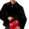 Kırmızı Amblemli Mini Jeanne Çanta Kırmızı Amblemli Mini Jeanne Çanta