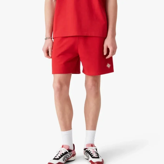 Kırmızı Elmas Logolu Sweatshorts Kırmızı Elmas Logolu Sweatshorts