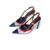 Krom Kemerli Slingback Topuklu Ayakkabı