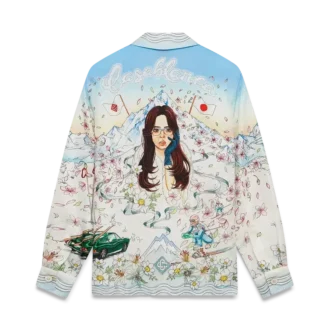 L’hiver Fleuri Uzun Kollu İpek Twill Gömlek L’hiver Fleuri Uzun Kollu İpek Twill Gömlek
