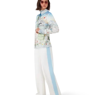 L’hiver Fleuri Uzun Kollu İpek Twill Gömlek L’hiver Fleuri Uzun Kollu İpek Twill Gömlek