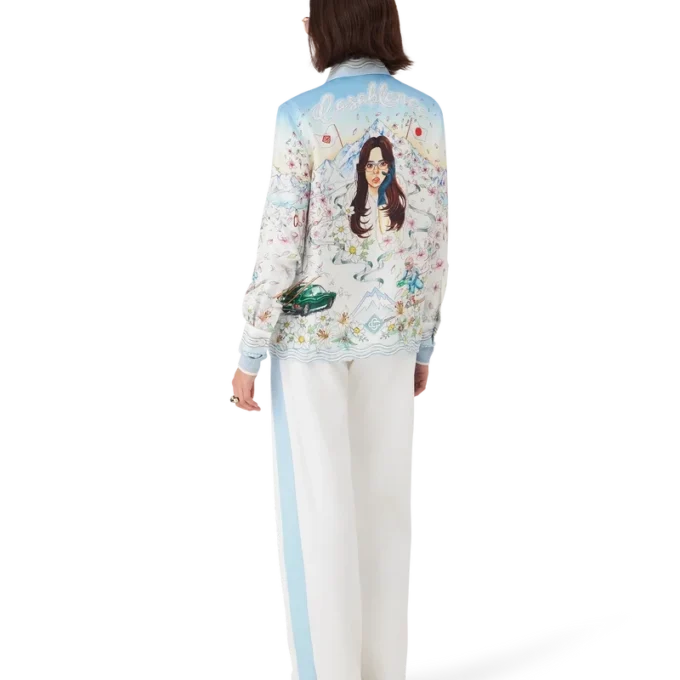 L’hiver Fleuri Uzun Kollu İpek Twill Gömlek L’hiver Fleuri Uzun Kollu İpek Twill Gömlek