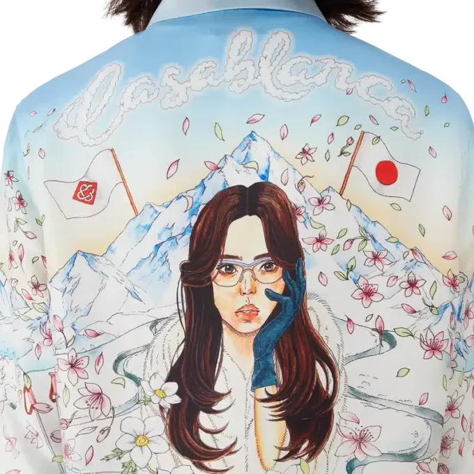 L’hiver Fleuri Uzun Kollu İpek Twill Gömlek L’hiver Fleuri Uzun Kollu İpek Twill Gömlek