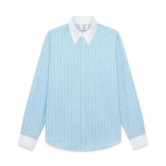Laurel Stripe Jakarlı Gömlek