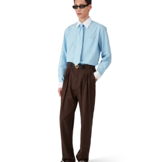 Laurel Stripe Jakarlı Gömlek