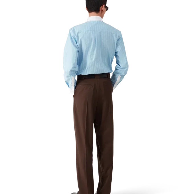 Laurel Stripe Jakarlı Gömlek
