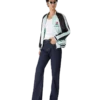 İşlemeli Saten Bomber Ceket