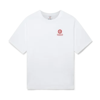 Logo Yama Oversized Kısa Kollu Şort Tişört