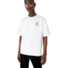 Logo Yama Oversized Kısa Kollu Şort Tişört