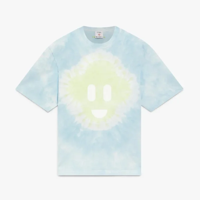 Mavi Tie Dye Oversized Cc Smile Şortlu Kısa Kollu Tişört Mavi Tie Dye Oversized Cc Smile Şortlu Kısa Kollu Tişört