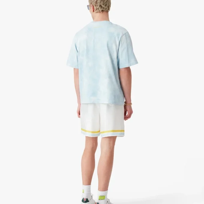 Mavi Tie Dye Oversized Cc Smile Şortlu Kısa Kollu Tişört Mavi Tie Dye Oversized Cc Smile Şortlu Kısa Kollu Tişört