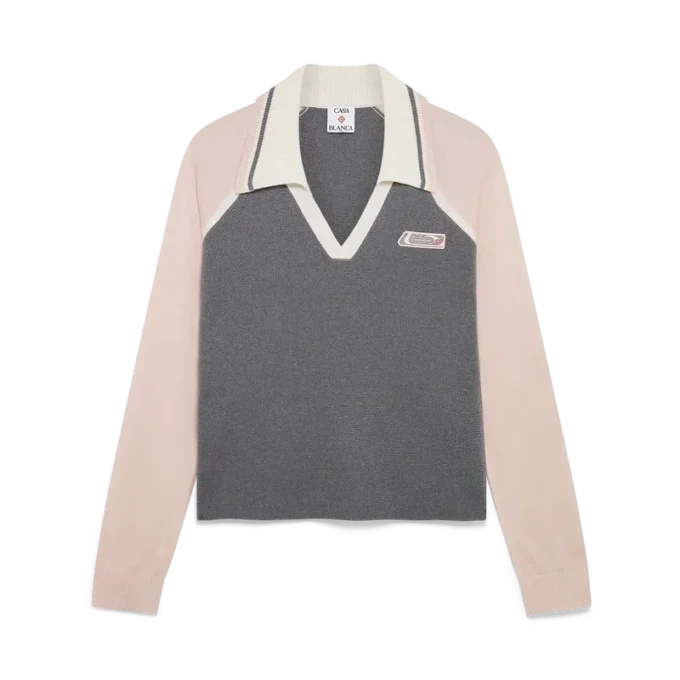 Merino Tenis Uzun Kollu Polo Yaka Tişört