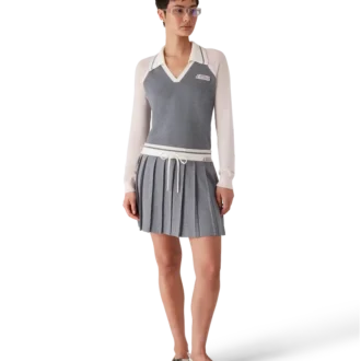 Merino Tenis Uzun Kollu Polo Yaka Tişört
