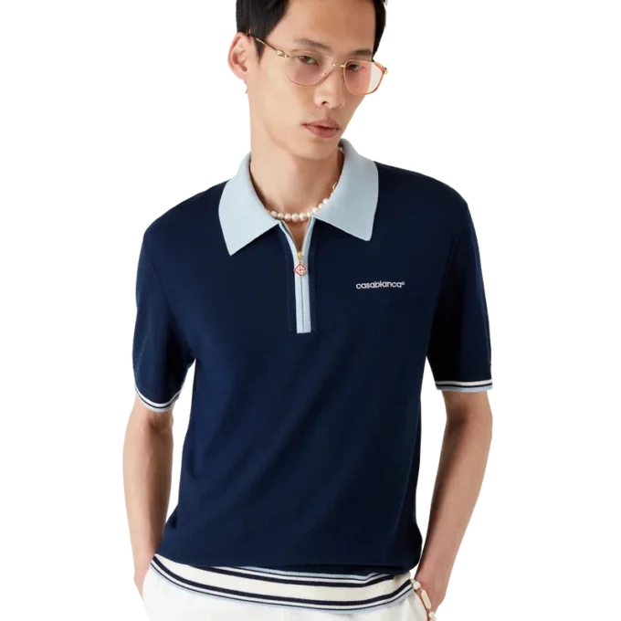 Merinos Yünlü Tenis Polo Gömlek Merinos Yünlü Tenis Polo Gömlek