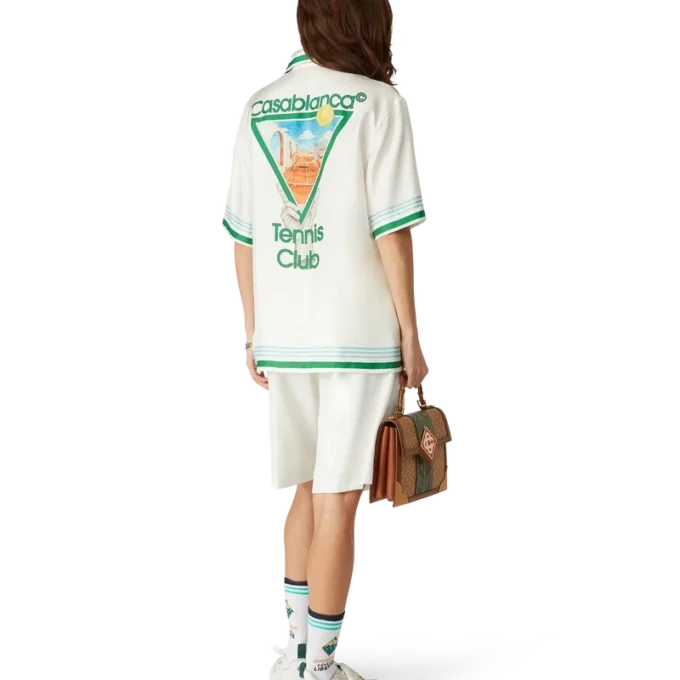 Metaphysical Tennis Icon Kısa Kollu İpek Gömlek Metaphysical Tennis Icon Kısa Kollu İpek Gömlek